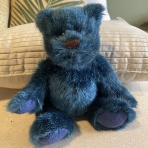 Applause Blue Bears If Faith Birthstone Baby Bear December - 9" Sitting Vintage